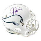 Justin Jefferson Signed Purple Ink Minnesota Vikings Salute to Service 2024 Mini