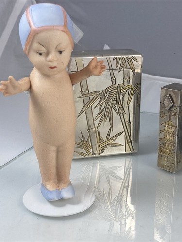 Muñeca San All Bisque antigua barbilla barbilla de 4,5"" antigua Heubach 19056 - Imagen 11 de 12