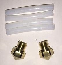 FlashForge 2 Nozzles and 4 Teflon Tubes for FlashForge Creator Pro and Dreamer