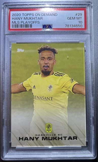 2020 Topps Playoff MLS Hany Mukhtar #29 Rookie RC Nashville SC PSA 10 LOW POP