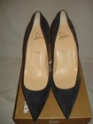 100% AUTHENTIC NEW WOMEN LOUBOUTIN APOSTROPHY 100 GRAY SUEDE PUMP/HEEL US 10 — photo 6