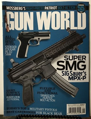 Gun World Super Sig Sauer MPZ-P Mossberg Ruger January 2016 FREE SHIPPING JB
