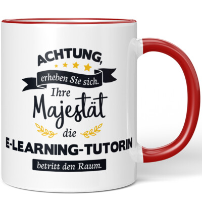 Achtung, erheben Sie sich! Ihre Majestät E-Learning-Tutorin betritt 10005964118