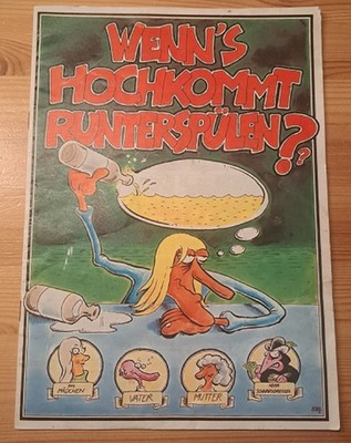 Werbecomic AOK anti Alkohol-Missbrauch Heft GF WENN'S HOCHKOMMT.. 1980 Z 2/3