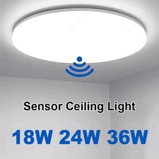 PIR Motion Sensor LED Ceiling Light Panel Down Light for Balcony Kitchen Lamps