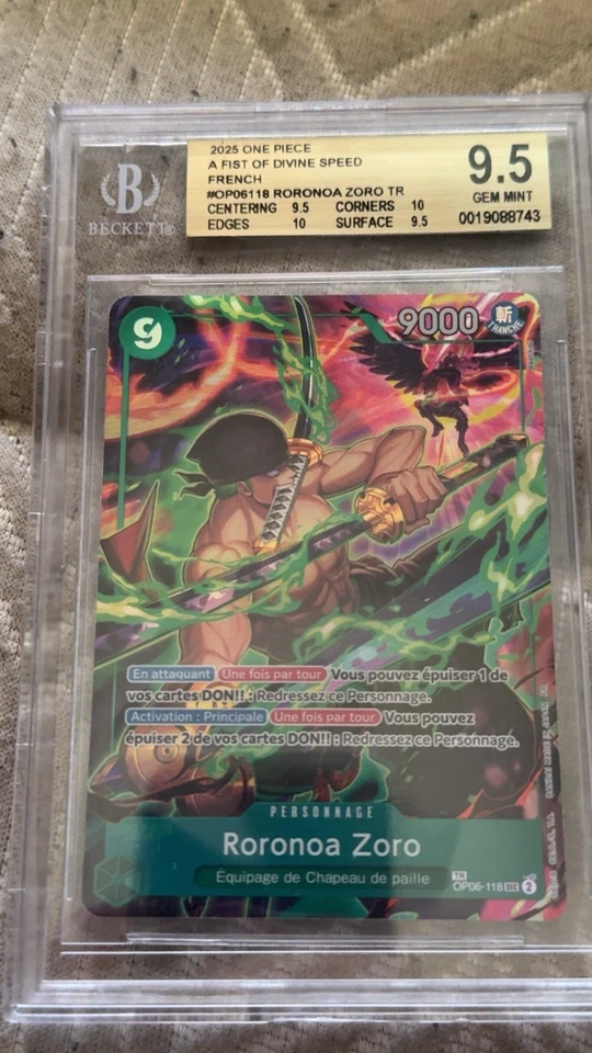 zoro treasure rare Becket 9.5 - Photo 1/1