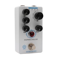MOSKYaudio Super Delay Pedal Aluminum Tape Echo 4 Modes Wow  Flutter True Bypass