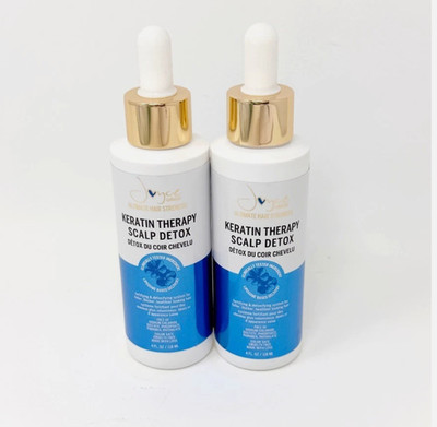 2x - Joyce Giraud Ultimate Hair Strength KERATIN THERAPY SCALP DETOX 4 oz  NEW