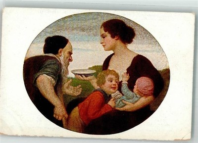 39884223 - Menschenliebe German Children's Aid in Bavaria Artist Card