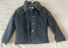 Boys Next Denim Jacket 4-5 Years New Never Worn Black Winter Wool Lining Next