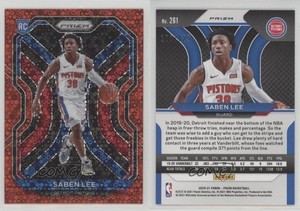 2020-21 Panini Prizm Fast Break Red Prizm /125 Saben Lee #261 Rookie RC