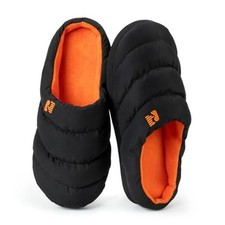  Mens Campground Puffer Slippers Memory Foam Cozy Warm Indoor 11-12 Oriole