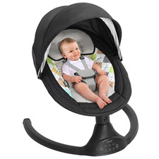 Baby Swing for Infants with 5 Natural Sway Speeds, Portable Bt Music Rocker with