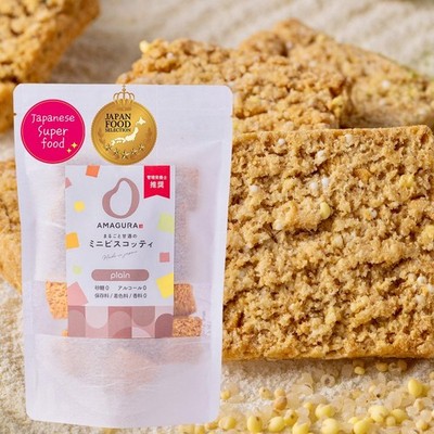 ［AMAGURA］Japanese Amazake Mini Biscotti, Non Added Sugar Okara Cookies |...