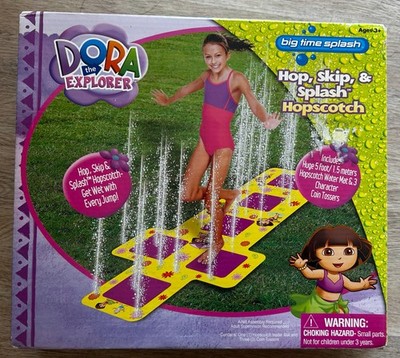NIB NOS Dora the Explorer Hop Skip Splash Hopscotch Splash Pad