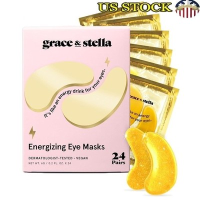 Under Eye Patches Dark Circles Puffiness Hydrating Vegan Anti Aging Masks New
