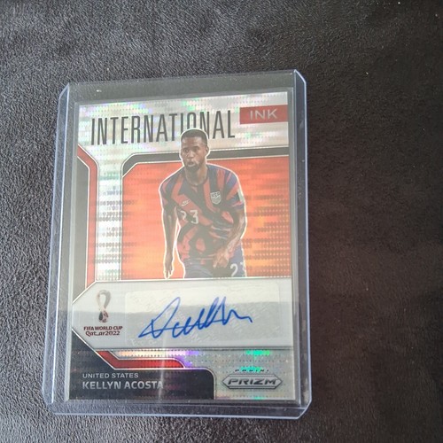 Panini Auto 2022 Prizm World Cup Qatar USA international ink Kellyn Acosta