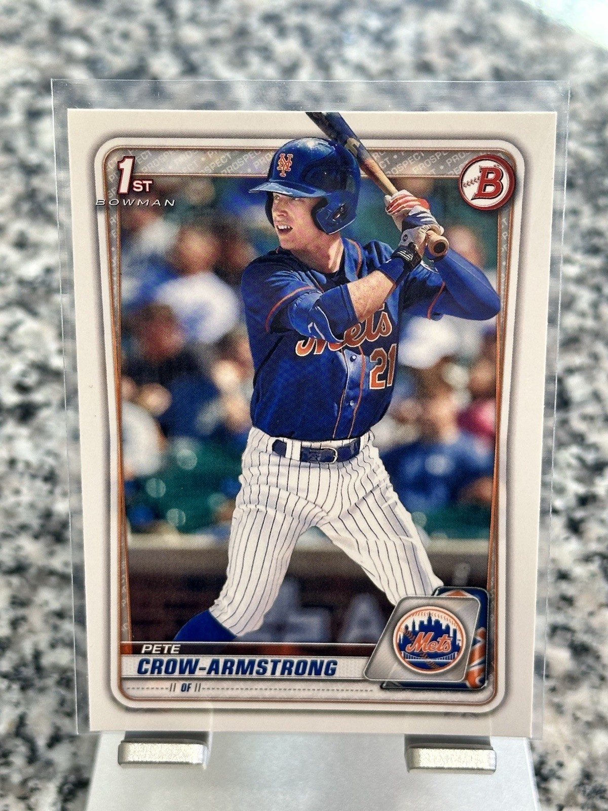 PETE CROW-ARMSTRONG 2020 BOWMAN DRAFT 1st PROSPECT #BD-72 PSA 10 MVP