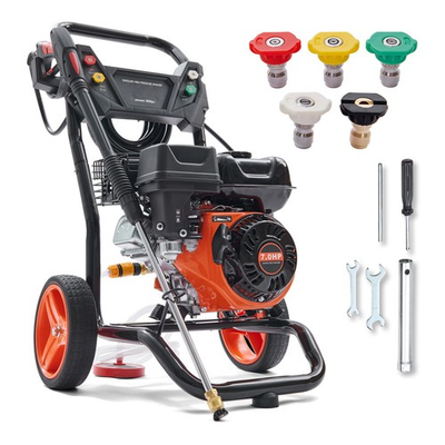 #ad #ad 3600 PSI Gas Pressure Washer with 26 Ft High Pressure Hose 5 Nozzles 2.6 GPM Gas $419.51