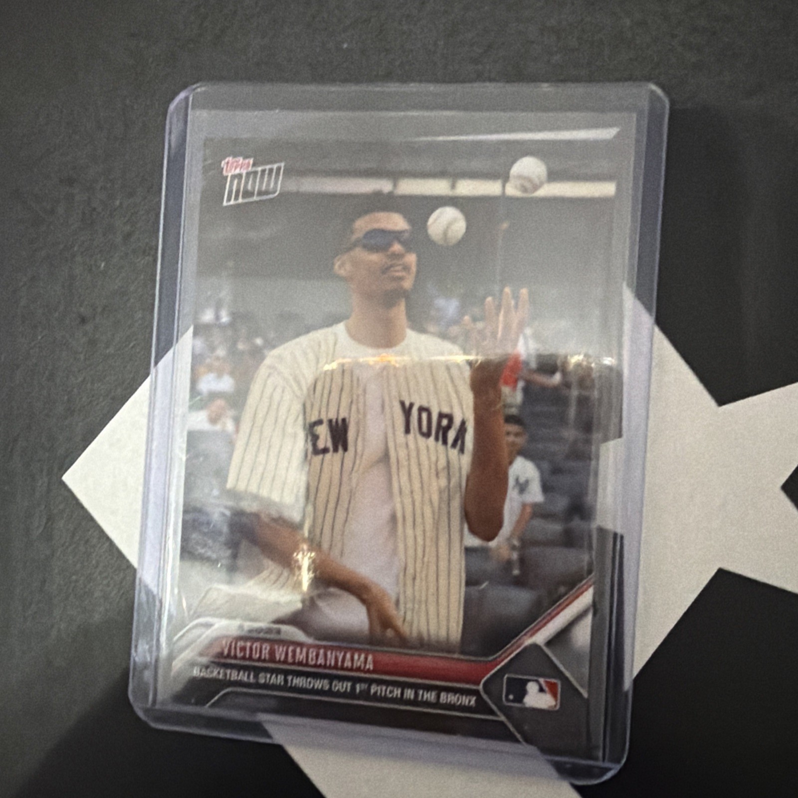 Victor Wembanyama 2023 Topps Now #472 Yankees first pitch Wemby