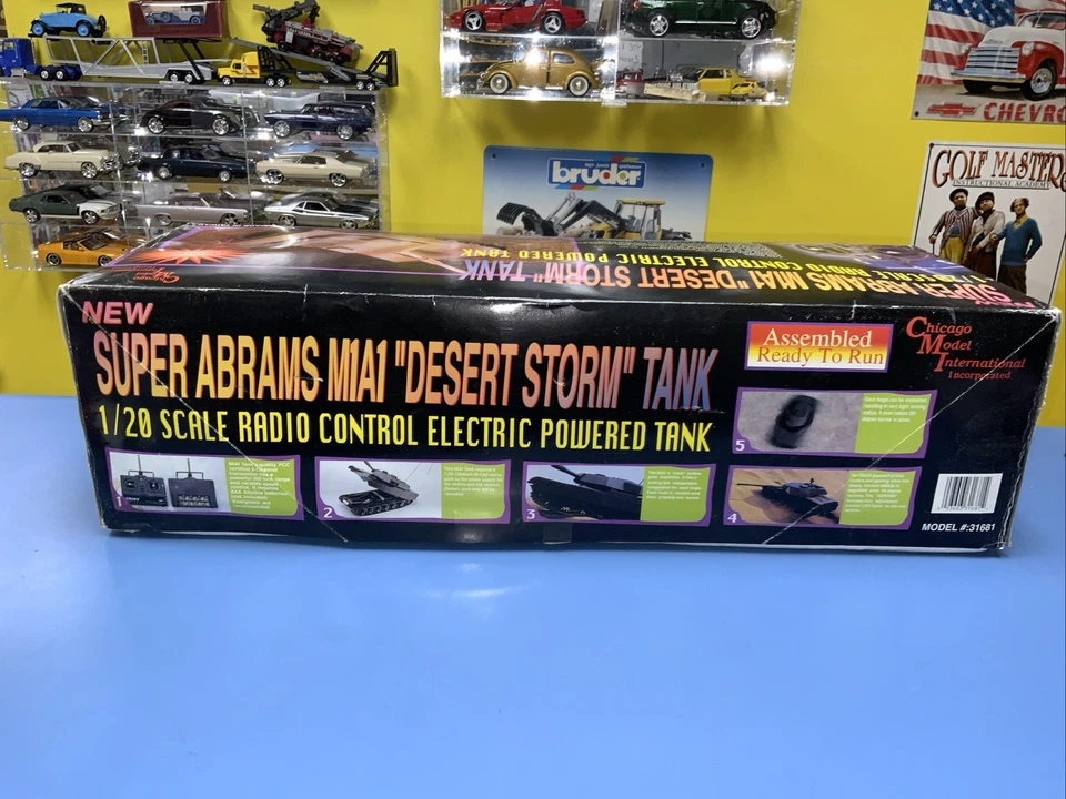 Vintage Chicago Model International 1/20 Super ABRAMS M1A1 Desert Storm R/C - Image 4 of 4