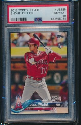 PSA 10 SHOHEI OHTANI/OTANI 2018 TOPPS UPDATE Rookie Debut LA