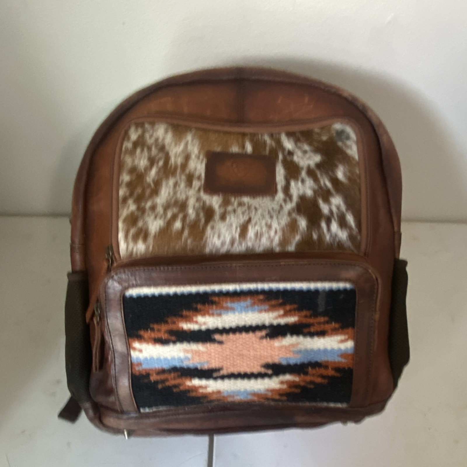 Ariat Western Backpack Geometric Pattern Zip Clos… - image 1