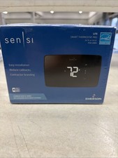 Emerson White-Rodgers 1F76U-22WFB Sensi Lite Touchscreen Wi-Fi Thermostat, Black
