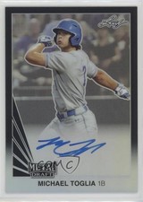 2019 Leaf Metal Draft 1990 Throwback Black 7/15 Michael Toglia #LT-MT2 Auto 3s3