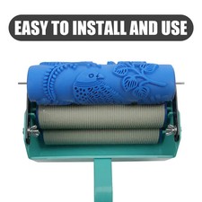 Gemusterte Textur Rollwalze Wanddekoration DIY Malerei Gummi Werkzeug