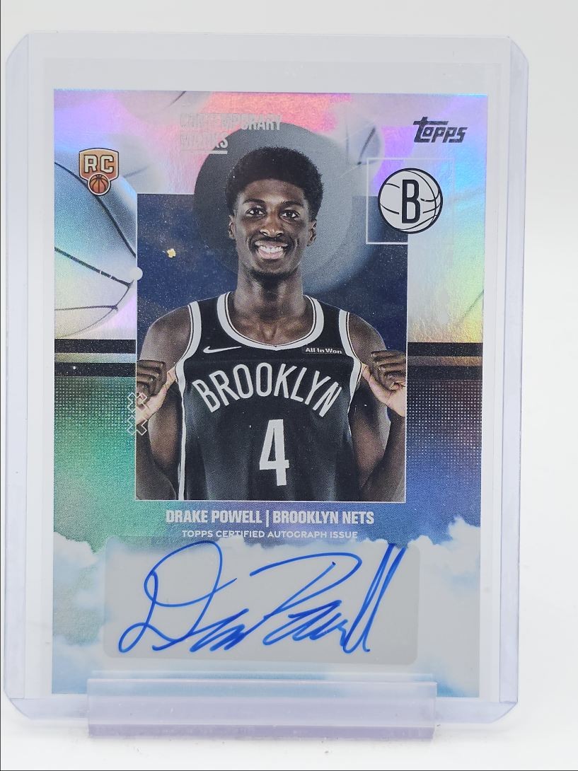 DRAKE POWELL 2025-26 TOPPS CONTEMPORARY MARKS ROOKIE RAINBOW RC AUTO Q5829