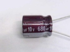 UPW1A681MPD NICHICON CAPACITOR RADIAL ELECTROLYTIC LIHR 680UF 10V 10X12.5 MM NEW