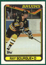 Ray Bourque - 1990-91 Topps #43 - Boston Bruins Hockey Card