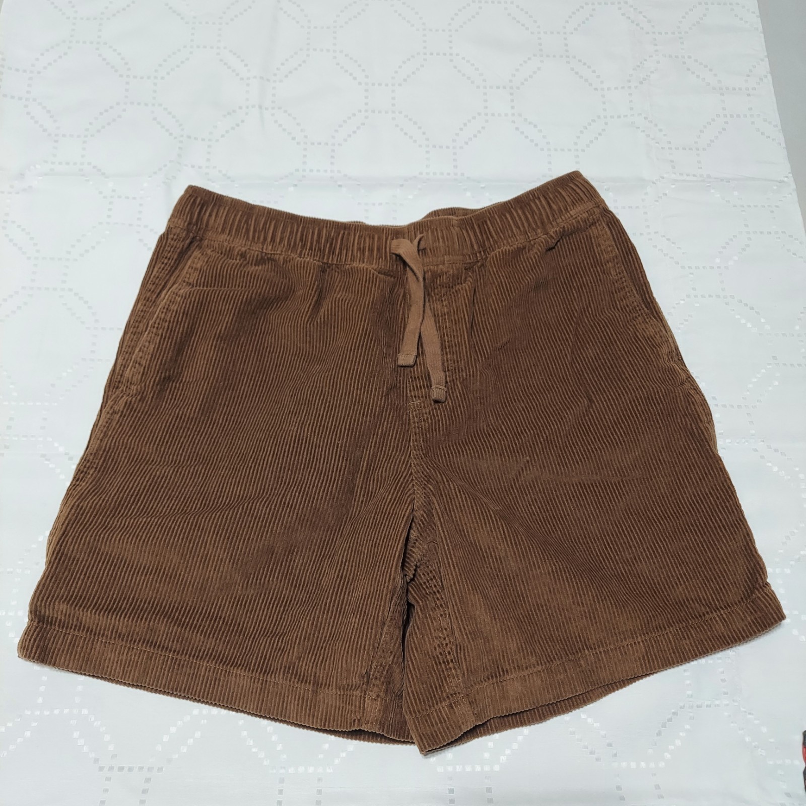 Original Use Men's Brown Pull On Corduroy Shorts Size Medium