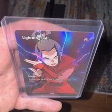 Lightning Bolt Borderless FOIL MTG Avatar (FLAWLESS CONDITION)🔥🔥🔥