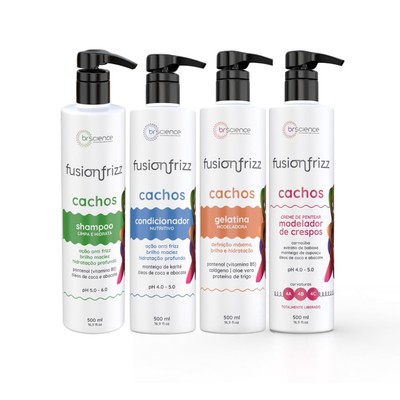 Brscience Fusionfrizz  Curly Hair Kit 4A 4B 4C   Hydration & Definition 4×500mL