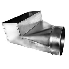 LUKJAN RB304127 4" x 12" x 7" Elbow Register Boot 90 Degrees