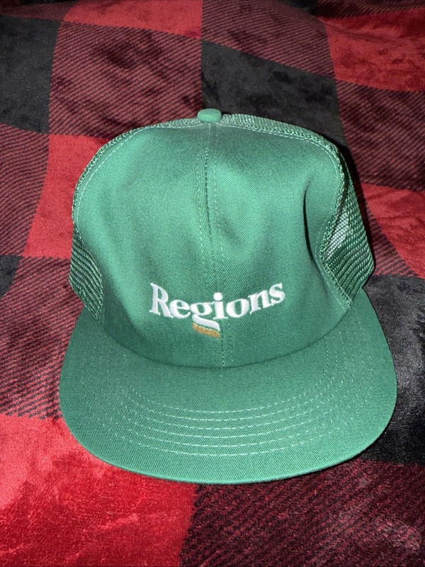 Vintage Regions Bank Financial - Green Hat Cap  (115)