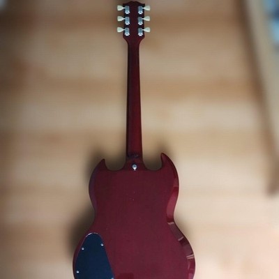 Greco SS-63 55 SG Type Cherry 1986 Fujigen MIJ Soft Case Preowned