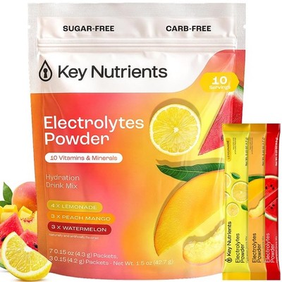 KEY NUTRIENTS Potassium Multivitamin Electrolyte Packets, 10 Servings