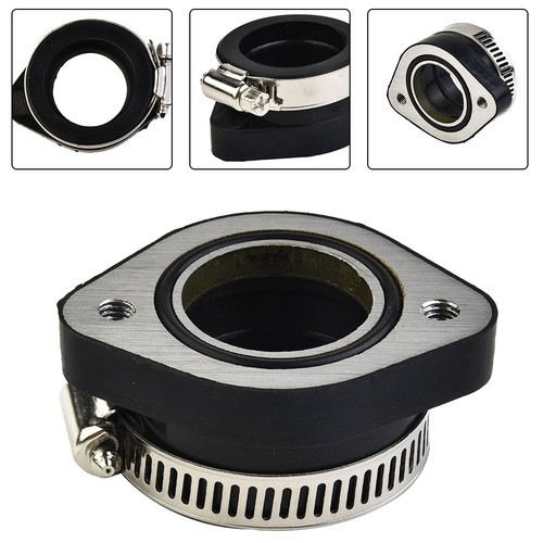 33-35mm Carburetor Manifold Rubber+Aluminum Black 1X Dirt Bike Accesssories - Picture 2 of 20