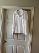 Todd Snyder LS New White Seersucker Polo Sz M. NWT. SEE PICTURES