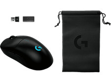 Ratón gaming - Logitech G Pro 2 Lightspeed + Funda + Dongle, Bluetooth, 44.000pp