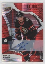 2021-22 Upper Deck Allure Rookies Red Rainbow Auto Shane Pinto #138 Auto g9x