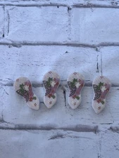 Japanese Vintage Chopstick Holder Set Of 4 pink  Dinner Meal Kitchen Asian Lotus