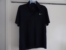 Nike Dri-FIT Polo Shirt Mens XL Black Short Sleeve Golf Athletic