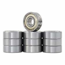 10 PCS 606ZZ Skateboard Bearings Double Metal Seal 6x17x6mm Deep Groove