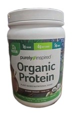 Purely Inspired, Organic Protein, Decadent Chocolate, NET WT 1.35 lbs, EXP 02/25