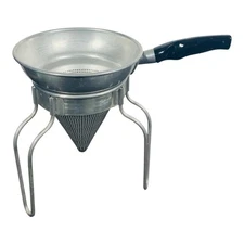 WEAR EVER Aluminum Food Mill Ricer Strainer Sieve Colander Stand