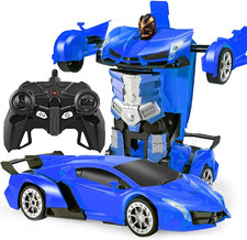 Macchina Telecomandata Robot Transformers,Giocattoli per Bambini Auto Radiocoman